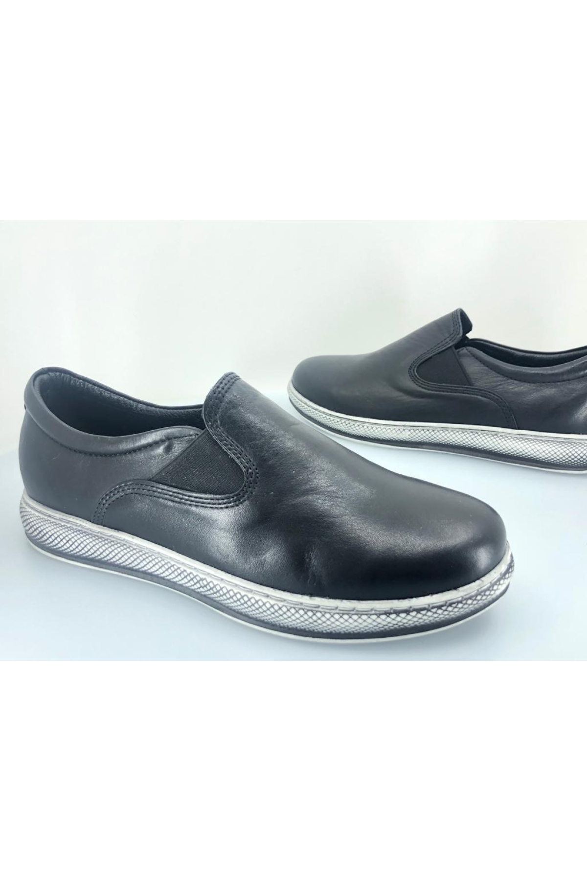 %100 Hakiki Deri Kadın Unisex Sneaker Spor Ayakkabı - Görsel 2