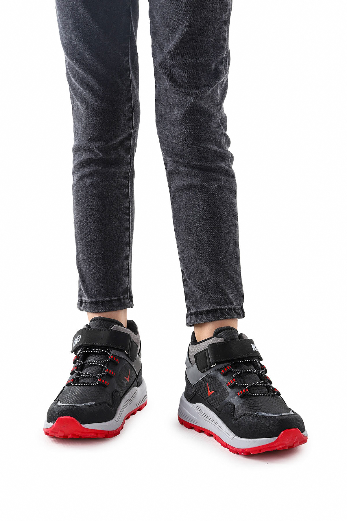 Kiko Kids Kiko Kids Snoww Termo Taban Cırtlı Erkek Çocuk Bot Siyah - Kırmızı | Flo Siyah - 3. görsel