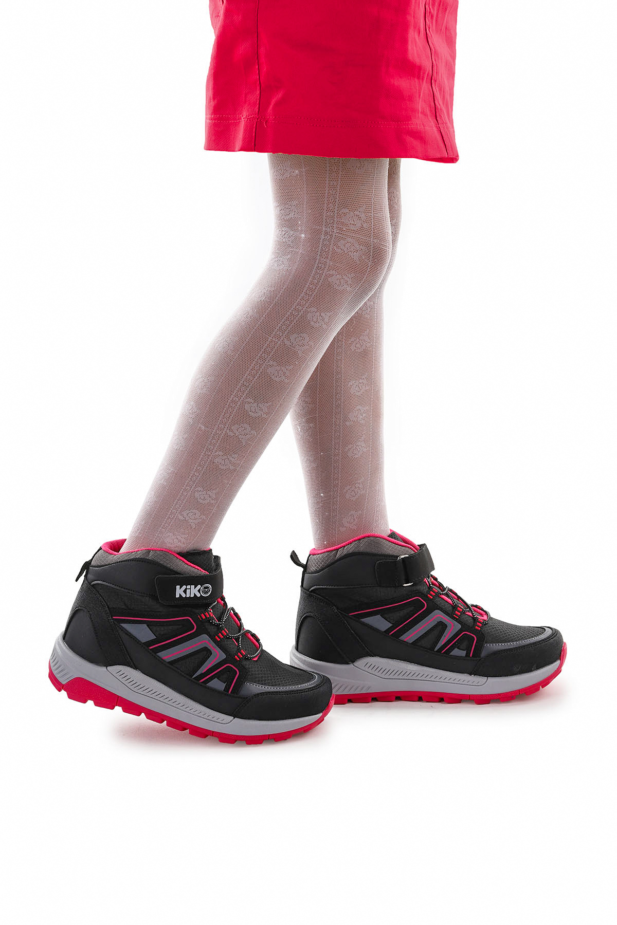 Krafti Termo Taban Cırtlı Kız Çocuk Spor Bot Ayakkabı Siyah - Fuji - Görsel 3