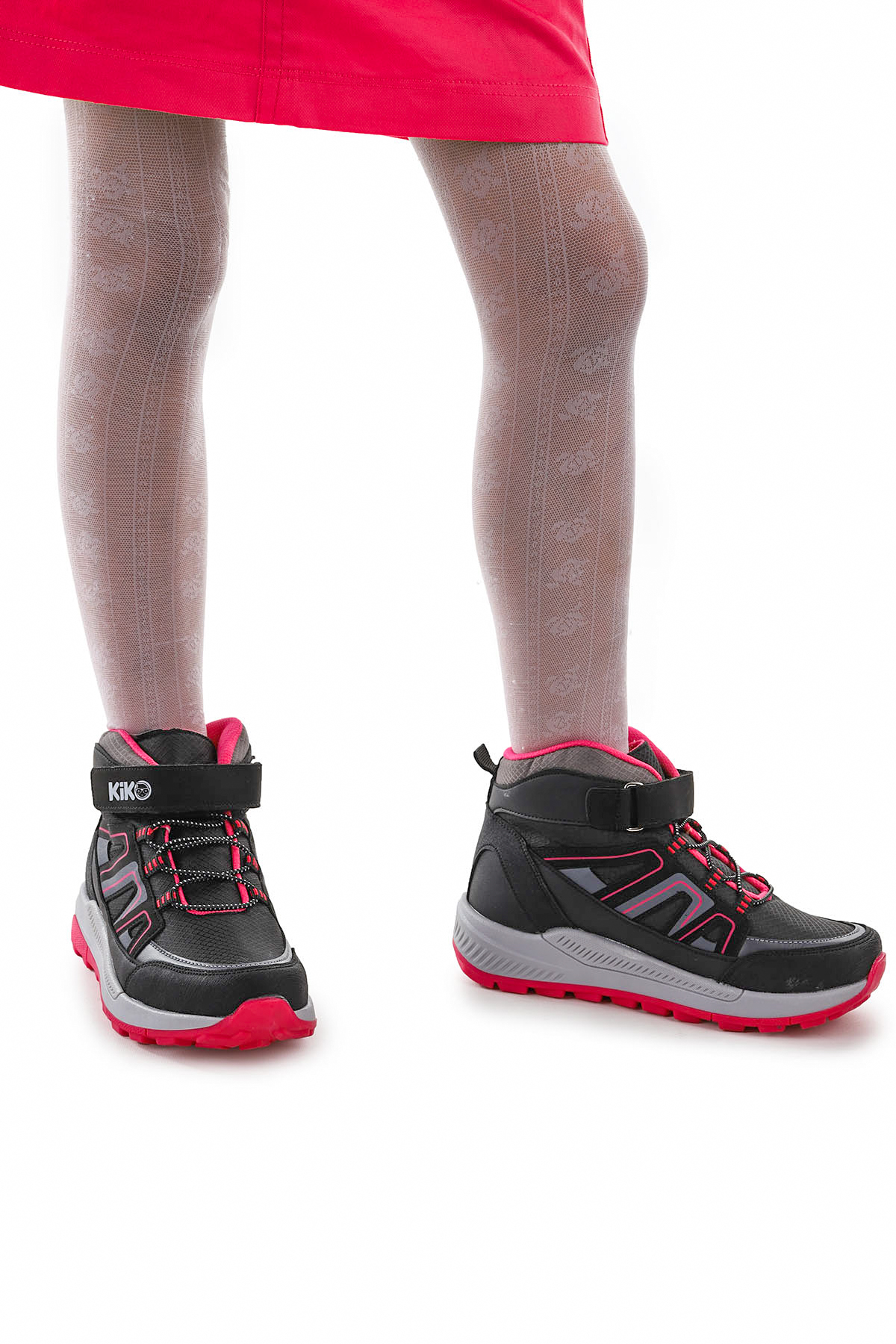 Krafti Termo Taban Cırtlı Kız Çocuk Spor Bot Ayakkabı Siyah - Fuji - Görsel 4