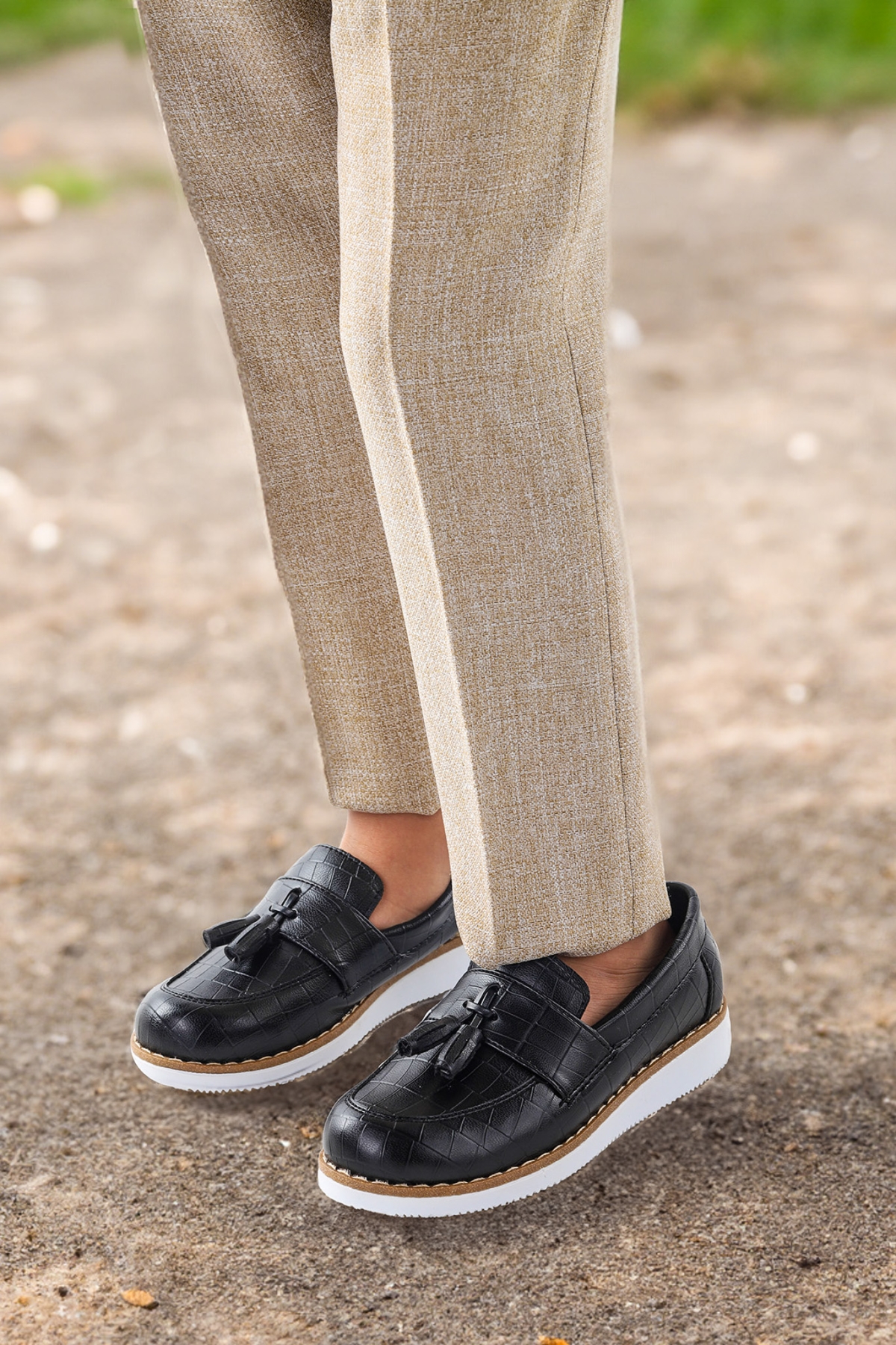 Cision Papyonlu Erkek Çocuk Okul Sünnet Ayakkabısı Siyah - Görsel 4