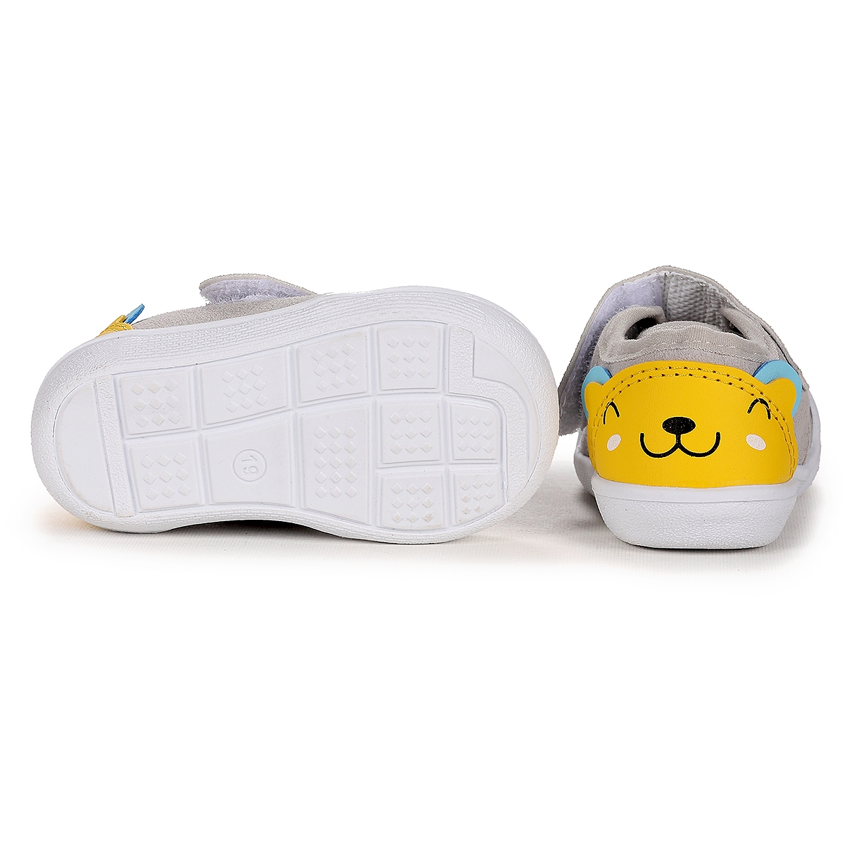 Kiko Kids Kiko Kids Catly Cırtlı Erkek Bebek İlk Adım Panduf Ayakkabı Gri Sandalet & Terlik | Flo Gri - 6. görsel