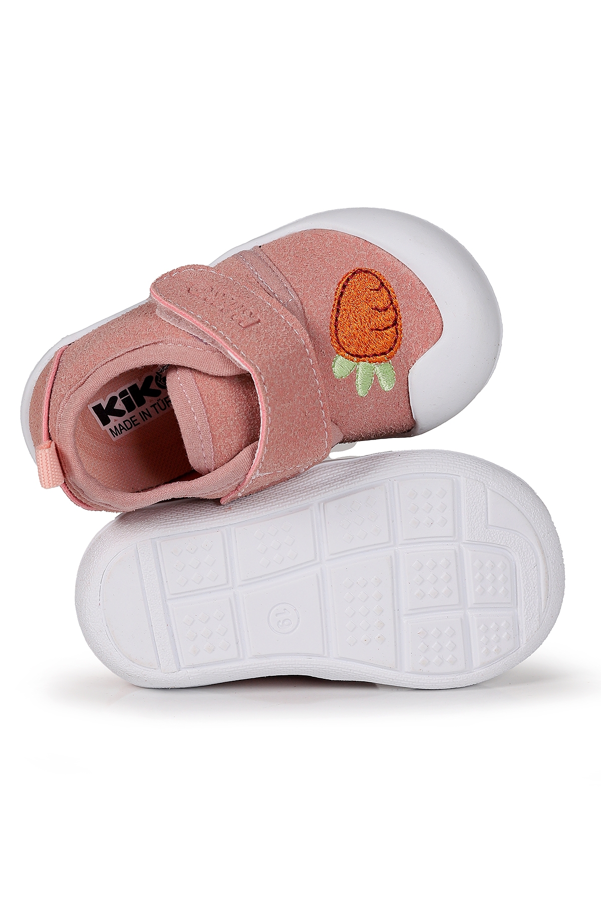 Strawberry Cırtlı Kız Bebek İlk Adım Ortopedik Günlük Ayakkabı Pudra - Görsel 6