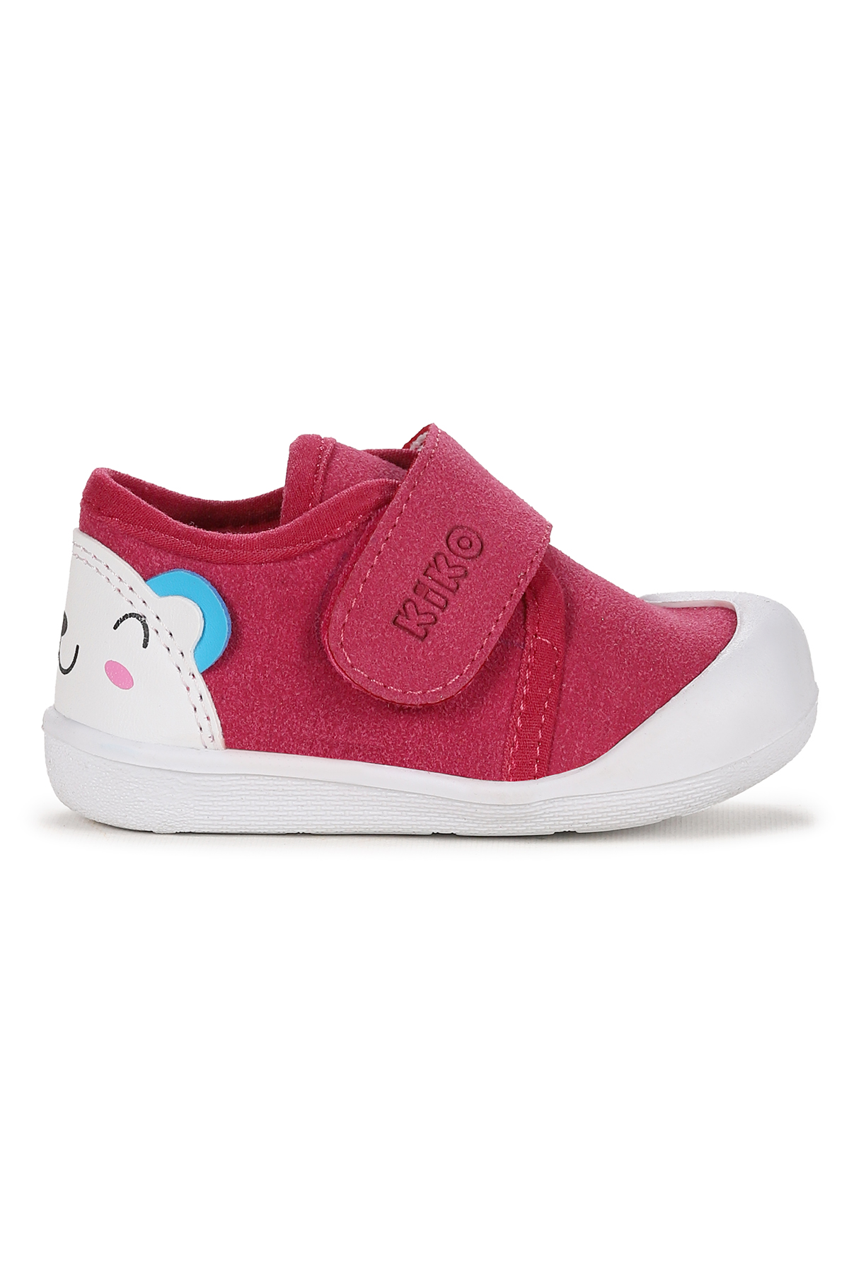 Catly Cırtlı Kız Bebek İlk Adım Ortopedik Günlük Ayakkabı Fuşya - Görsel 4
