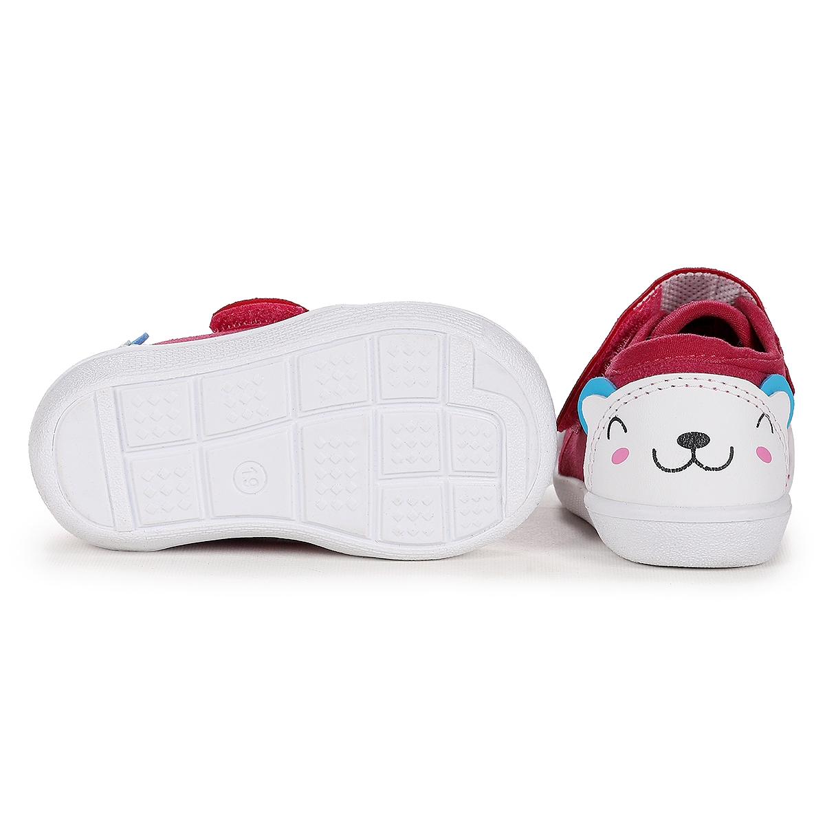 Catly Cırtlı Kız Bebek İlk Adım Ortopedik Günlük Ayakkabı Fuşya - Görsel 6