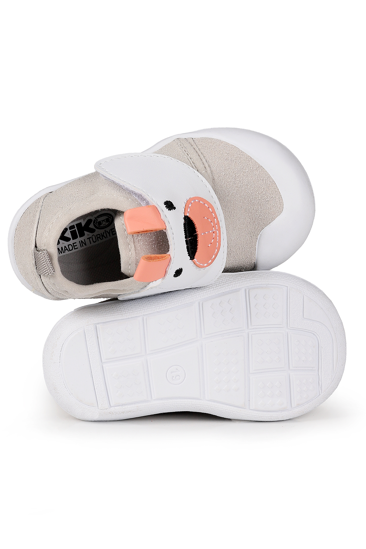 Winni Cırtlı Erkek Bebek İlk Adım Ortopedik Günlük Ayakkabı Gri - Görsel 6