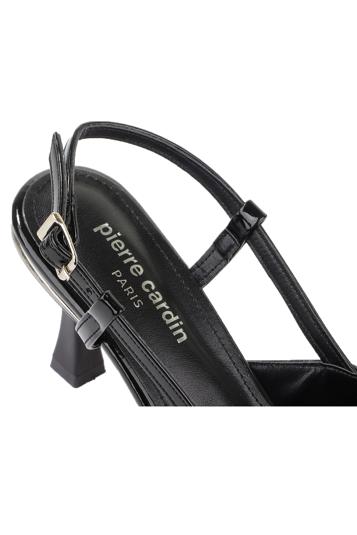 54707 Logolu 4 Cm Topuklu Kadın Ayakkabı - Görsel 6