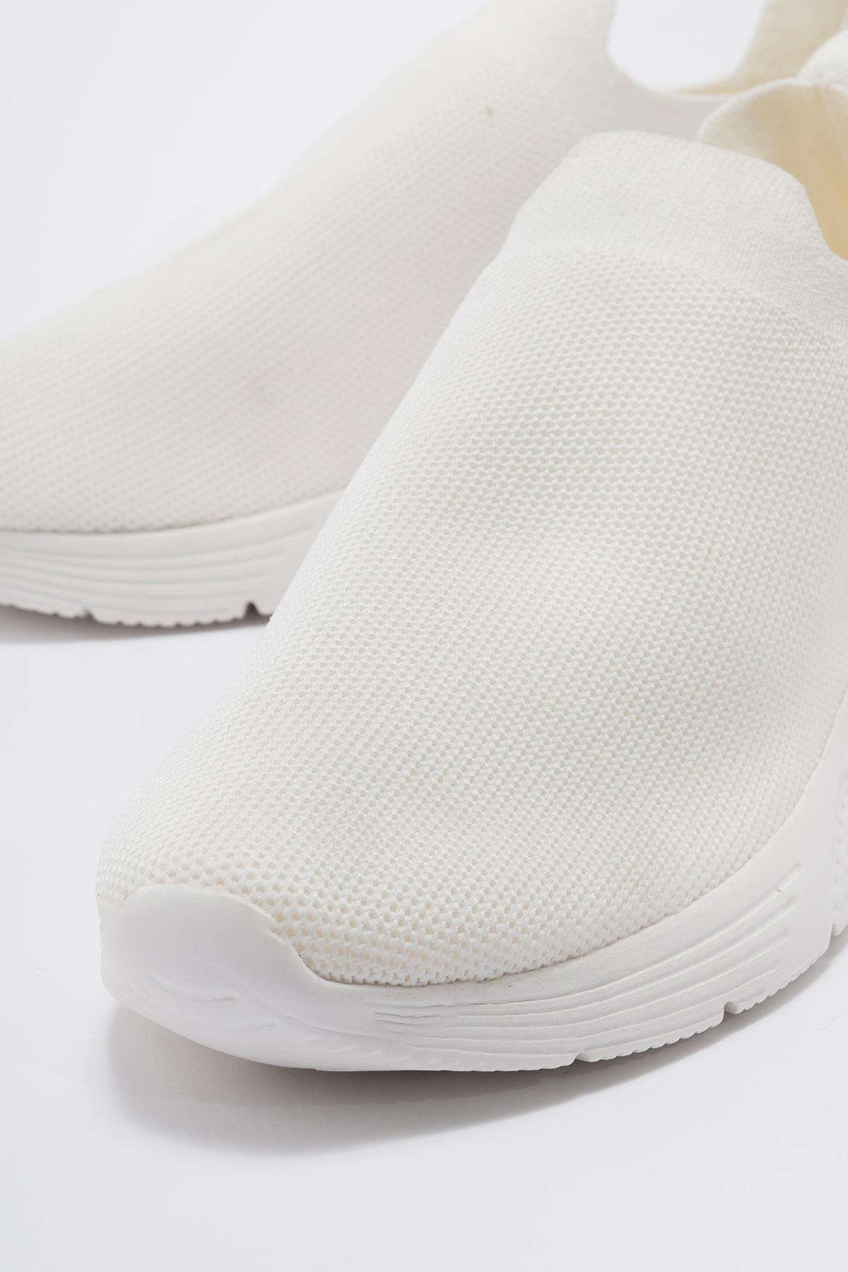 Yüksek Taban Bağcıklı Spor BEYAZ - Görsel 4