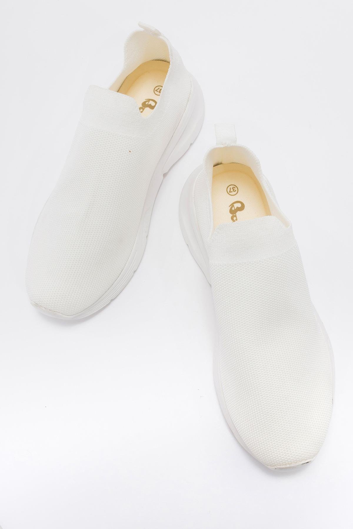 Yüksek Taban Bağcıklı Spor BEYAZ - Görsel 6