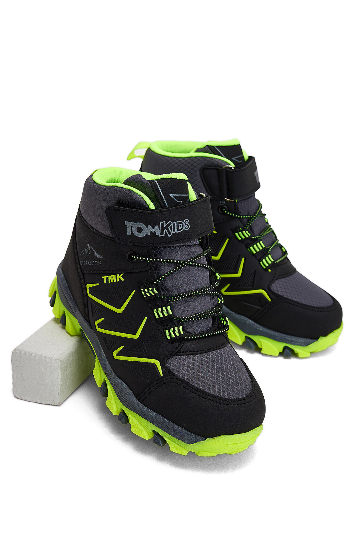 Çocuk Unisex Füme Sarı Rahat Kalıp Renkli Taban Bot - Görsel 2