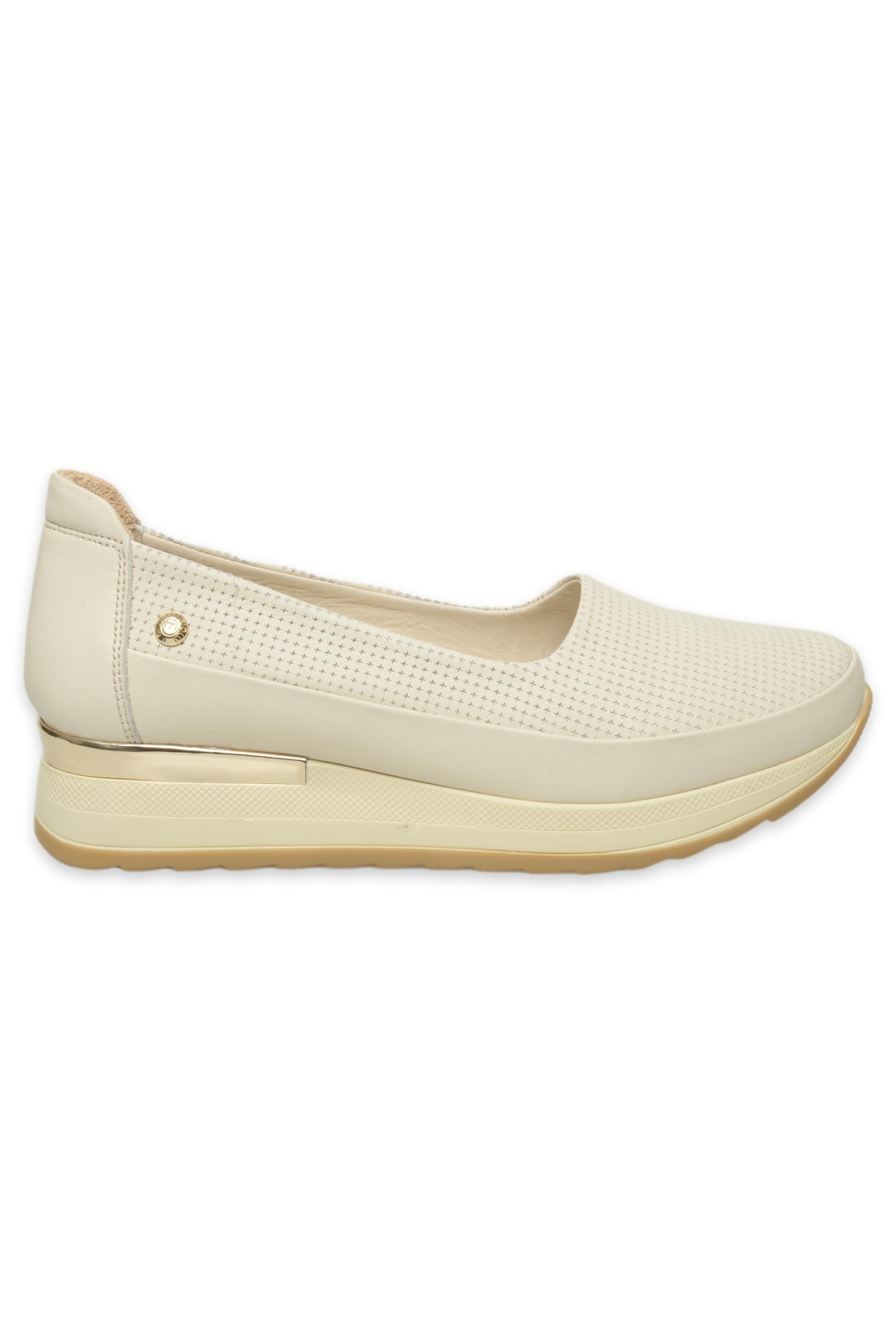 D25Ya-3520 Günlük Krem Kadın Ayakkabı - Görsel 3