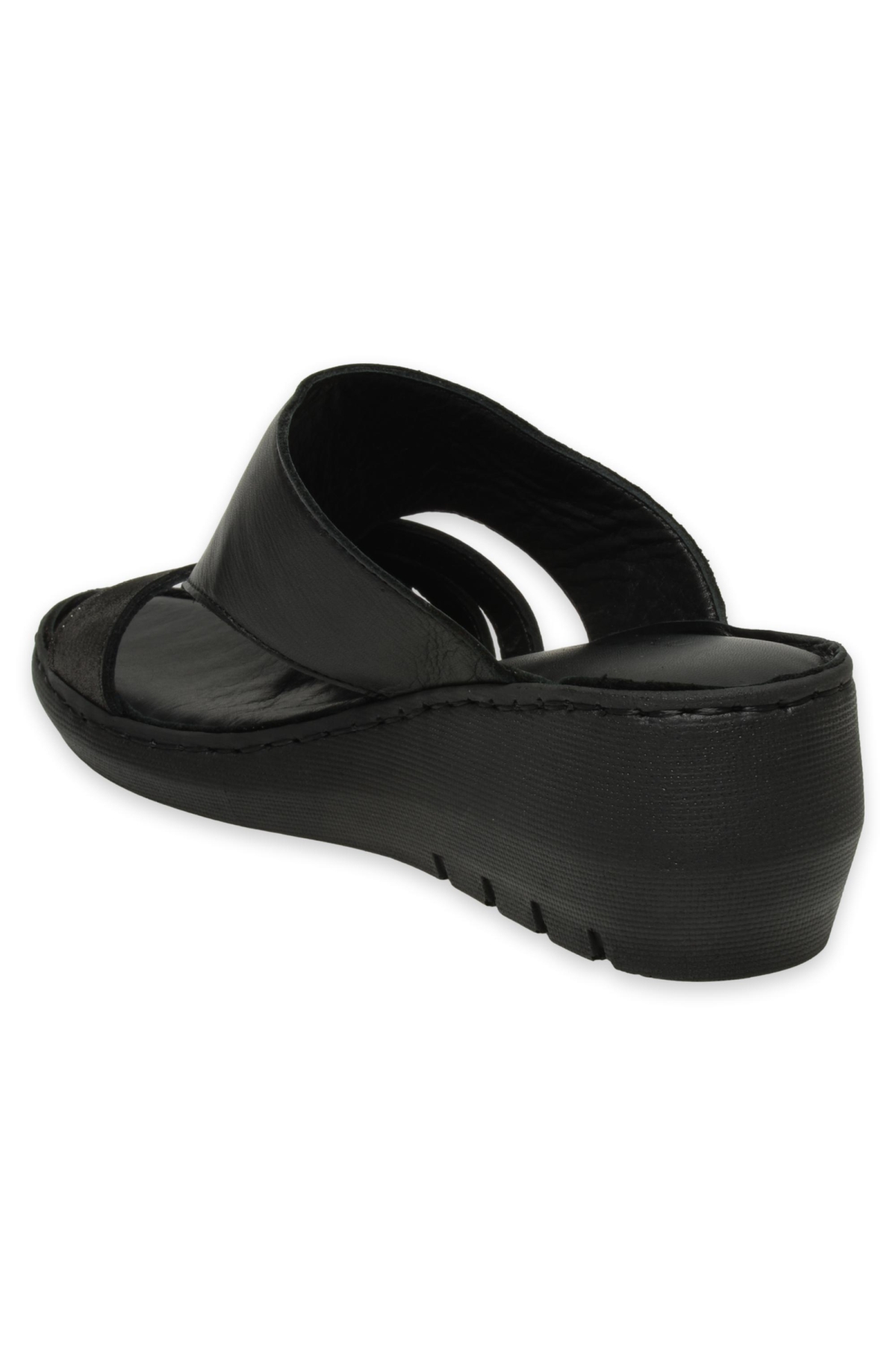 D25Yt-1395 Günlük Siyah Kadın Terlik - Görsel 5