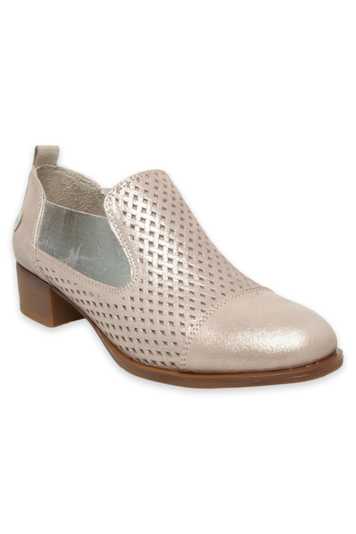 D25Ya-7150 Günlük Kalin Topuklu Vizon Kadın Ayakkabı - Görsel 2