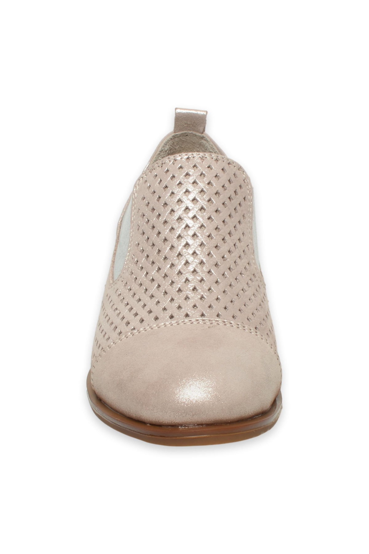 D25Ya-7150 Günlük Kalin Topuklu Vizon Kadın Ayakkabı - Görsel 4