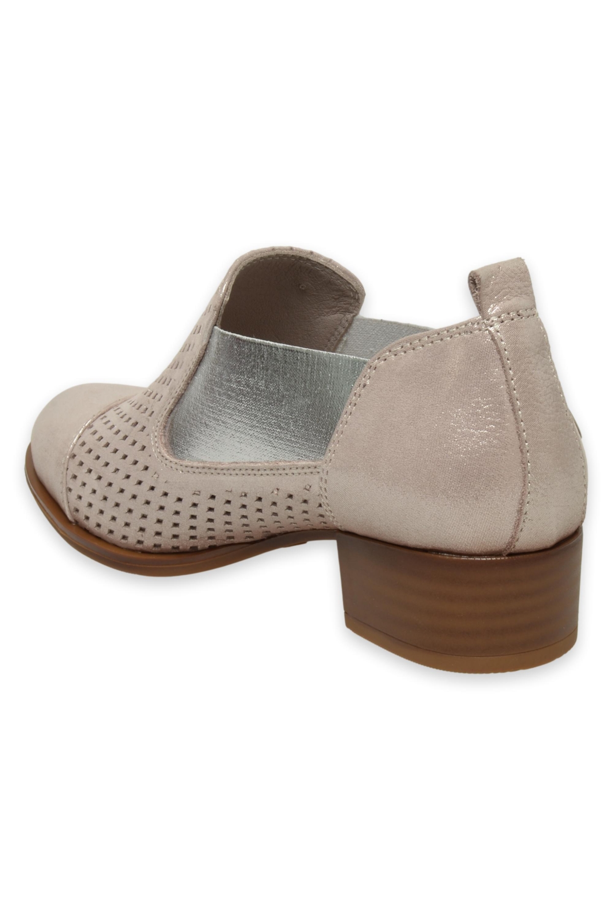 D25Ya-7150 Günlük Kalin Topuklu Vizon Kadın Ayakkabı - Görsel 5