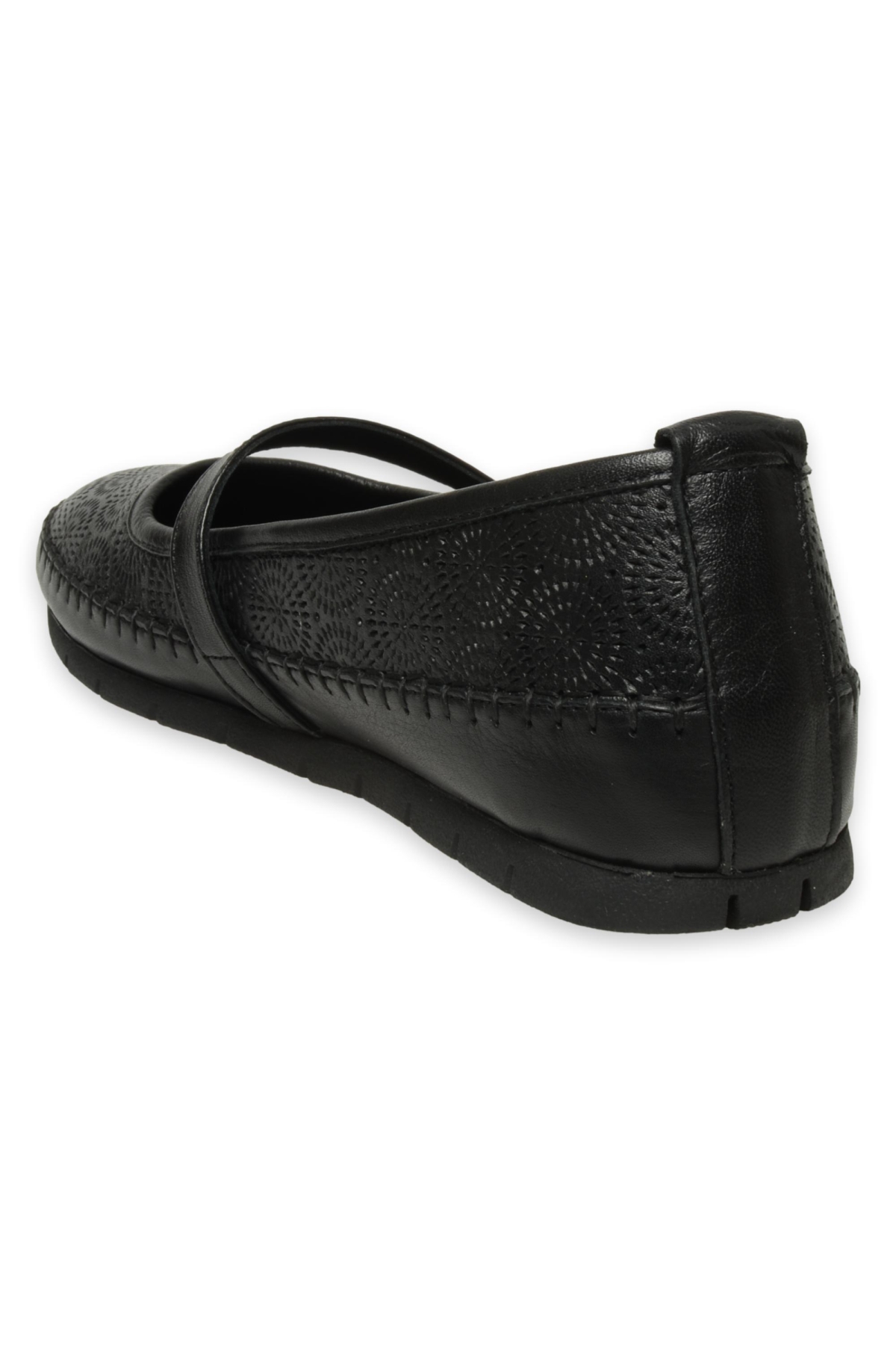 D25Ya-775 Günlük Siyah Kadın Babet - Görsel 5