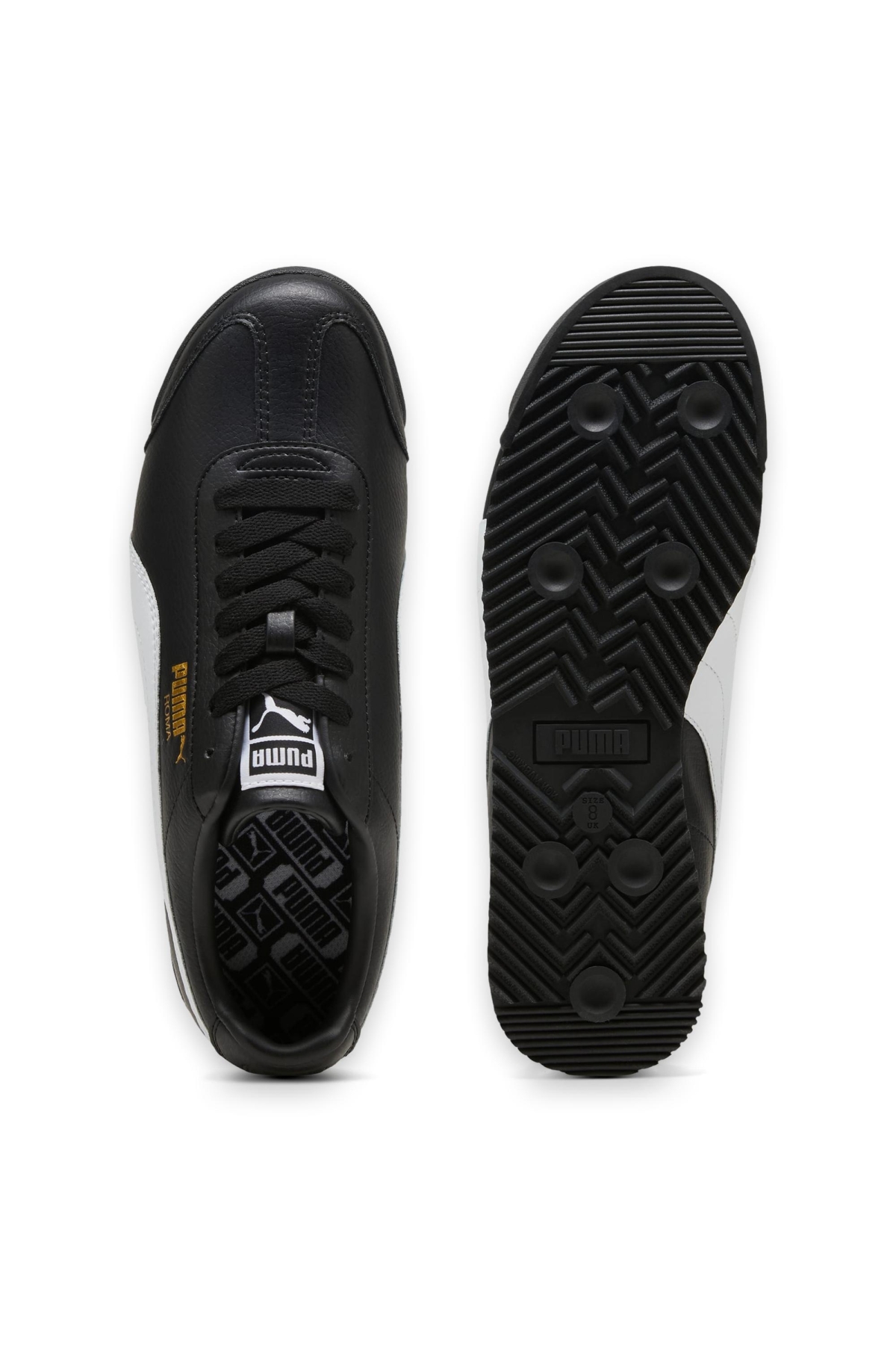 396868M Roma 24 Std Sneakers Siyah-Beyaz Un Spor Ayakkabı - Görsel 6