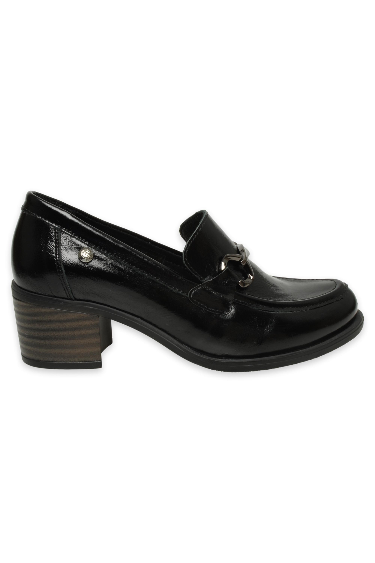 D25Ya-3325 Günlük Kalin Topuklu Siyah Kadın Ayakkabı - Görsel 3