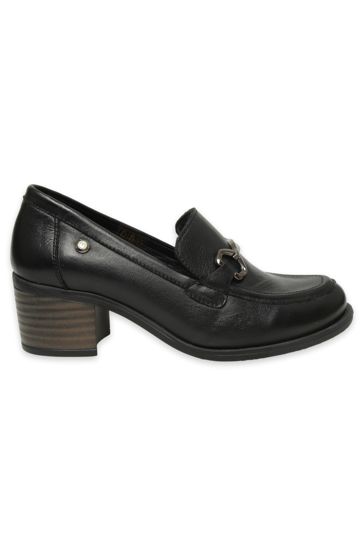 D25Ya-3325 Günlük Kalin Topuklu Siyah Kadın Ayakkabı - Görsel 3
