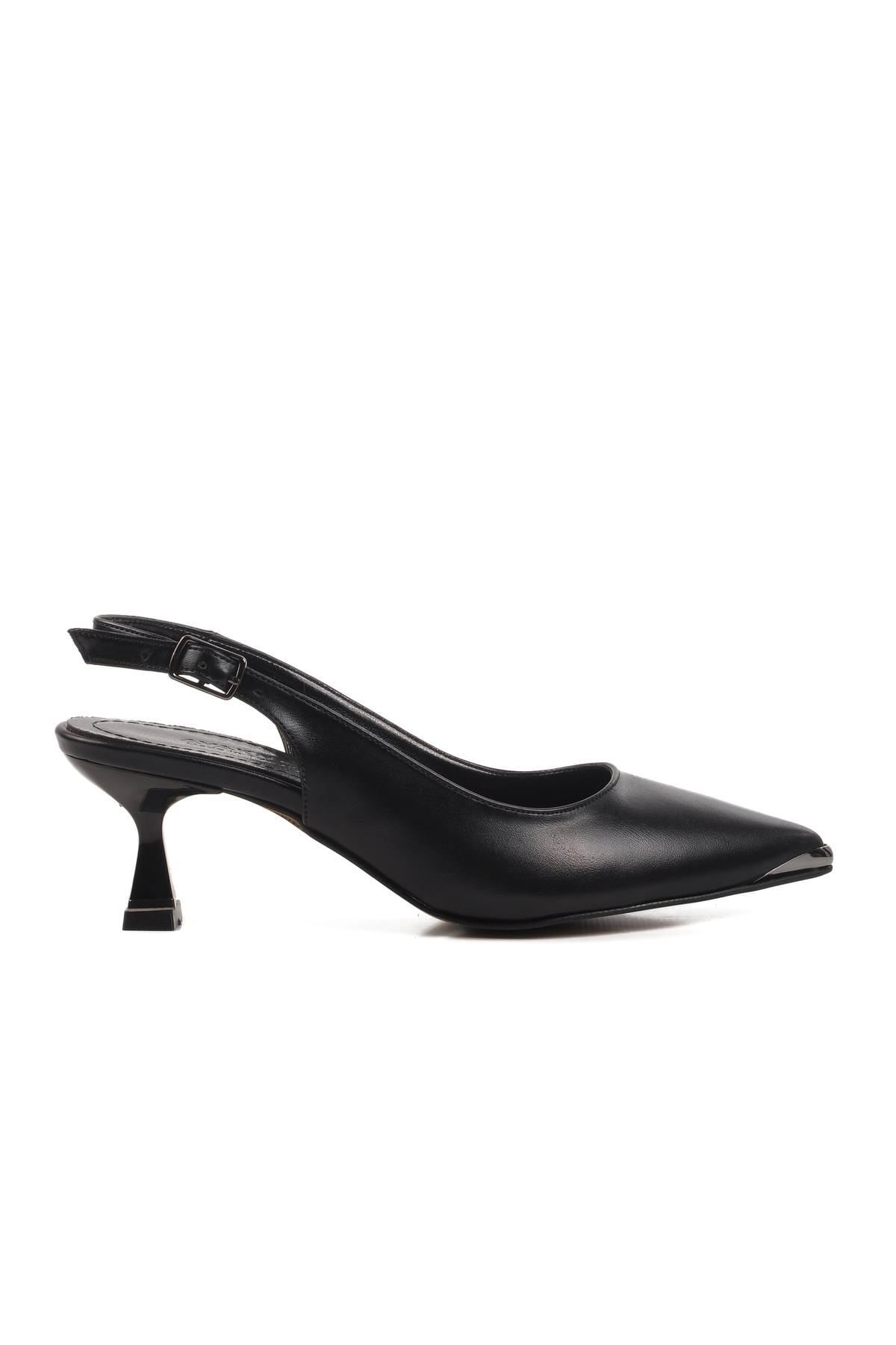 Siyah İnce Topuk Kadın Topuklu Ayakkabı 357140 Z - Görsel 2
