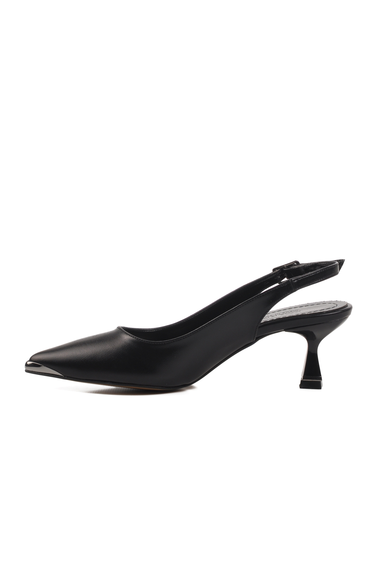 Siyah İnce Topuk Kadın Topuklu Ayakkabı 357140 Z - Görsel 3