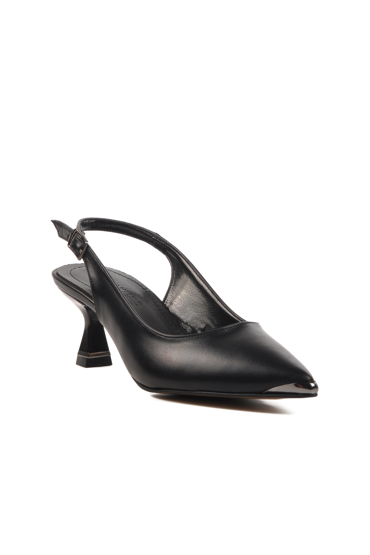 Siyah İnce Topuk Kadın Topuklu Ayakkabı 357140 Z - Görsel 4