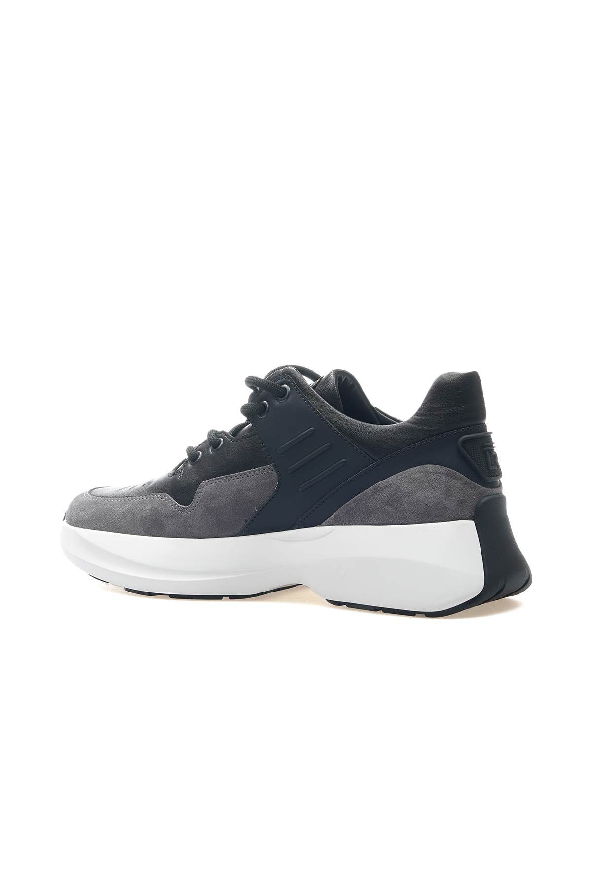 Erkek Hakiki Deri Casual Günlük Ayakkabı (39-44) 24k L319 M Siyah/gri - Görsel 4