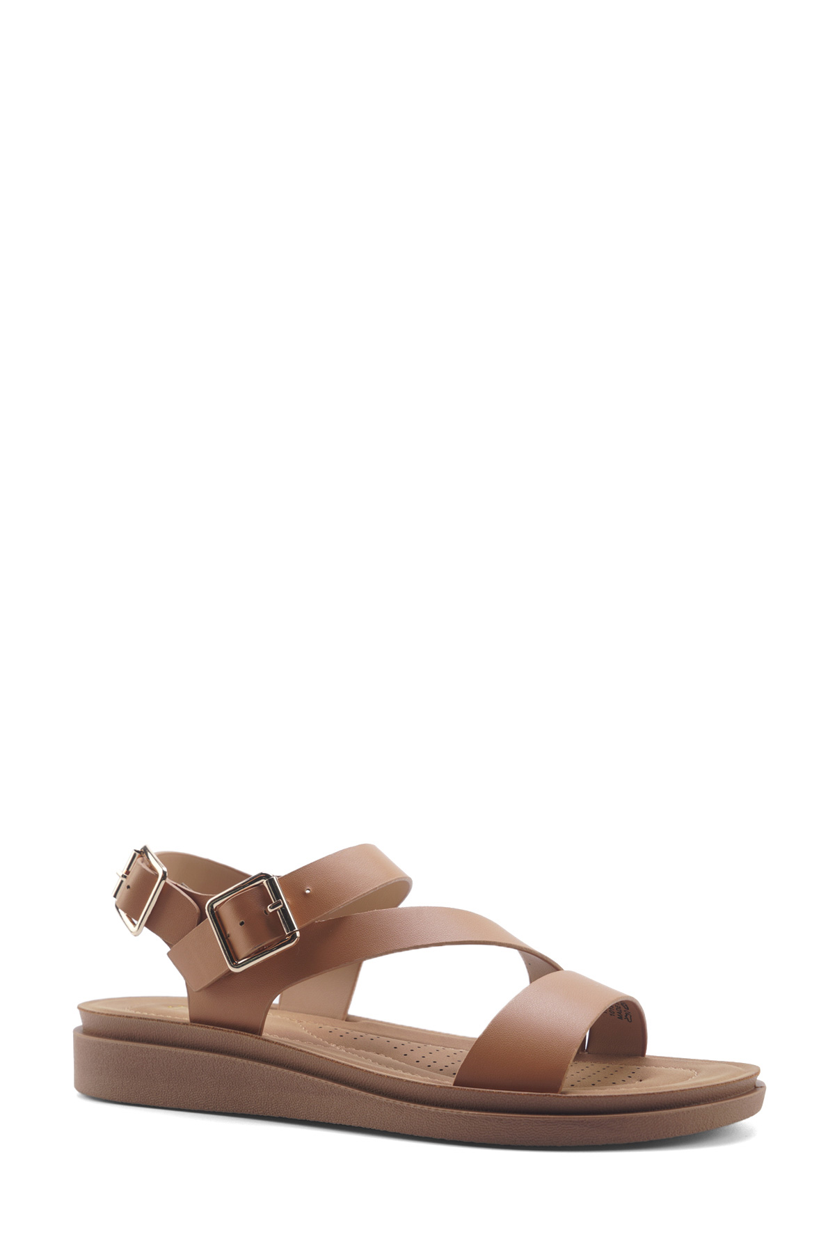 166925.Z5FX Kahverengi Kadın Comfort Sandalet - Görsel 3