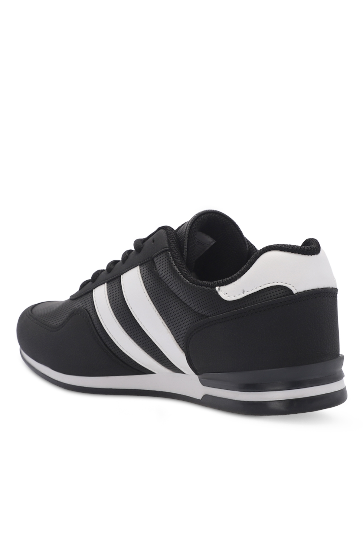 OMEGA IN Erkek Sneaker Ayakkabı Siyah / Beyaz - Görsel 4