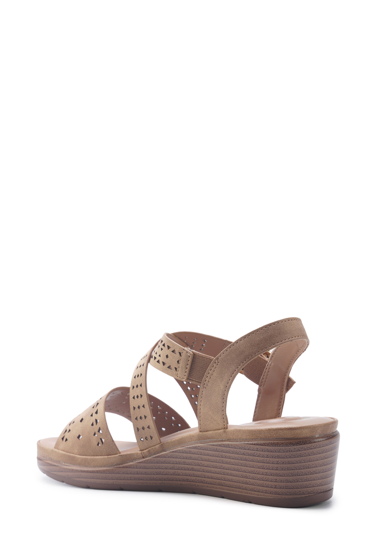 105513.Z5FX Kahverengi Kadın Comfort Sandalet - Görsel 4