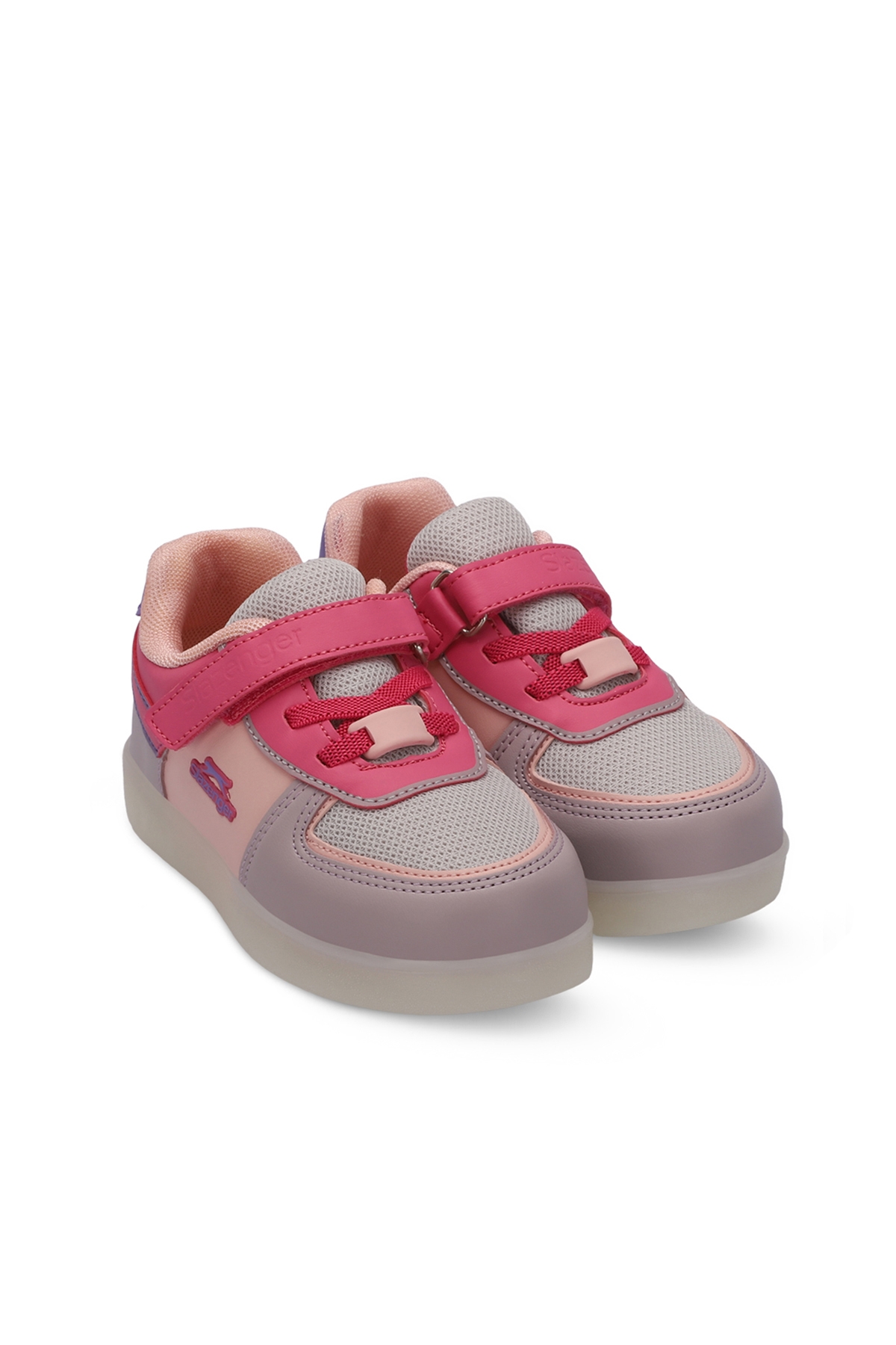 PERLE Çocuk Sneaker Ayakkabı Pembe / Mor - Görsel 3