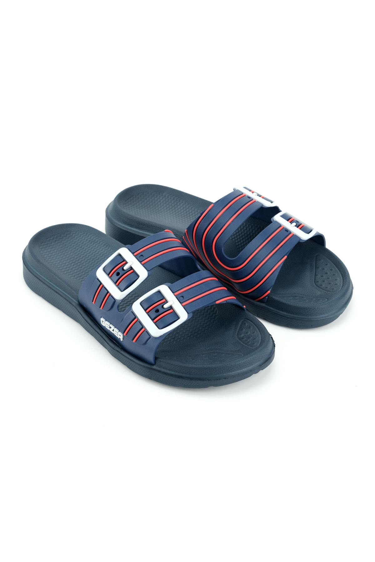 Gezer Gezer Lacivert Erkek Yazlık Eva Islak Zemine Uygun Günlük Ev Bahçe Havuz Banyo Terlik Sandalet & Terlik | Flo Lacivert - 4. görsel