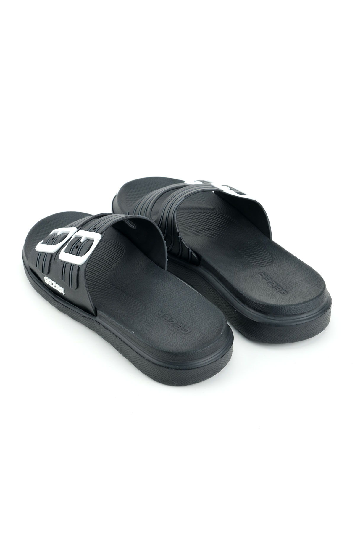 Gezer Gezer Siyah Erkek Yazlık Eva Islak Zemine Uygun Günlük Ev Bahçe Havuz Banyo Terlik Flo'da! Siyah - 5. görsel