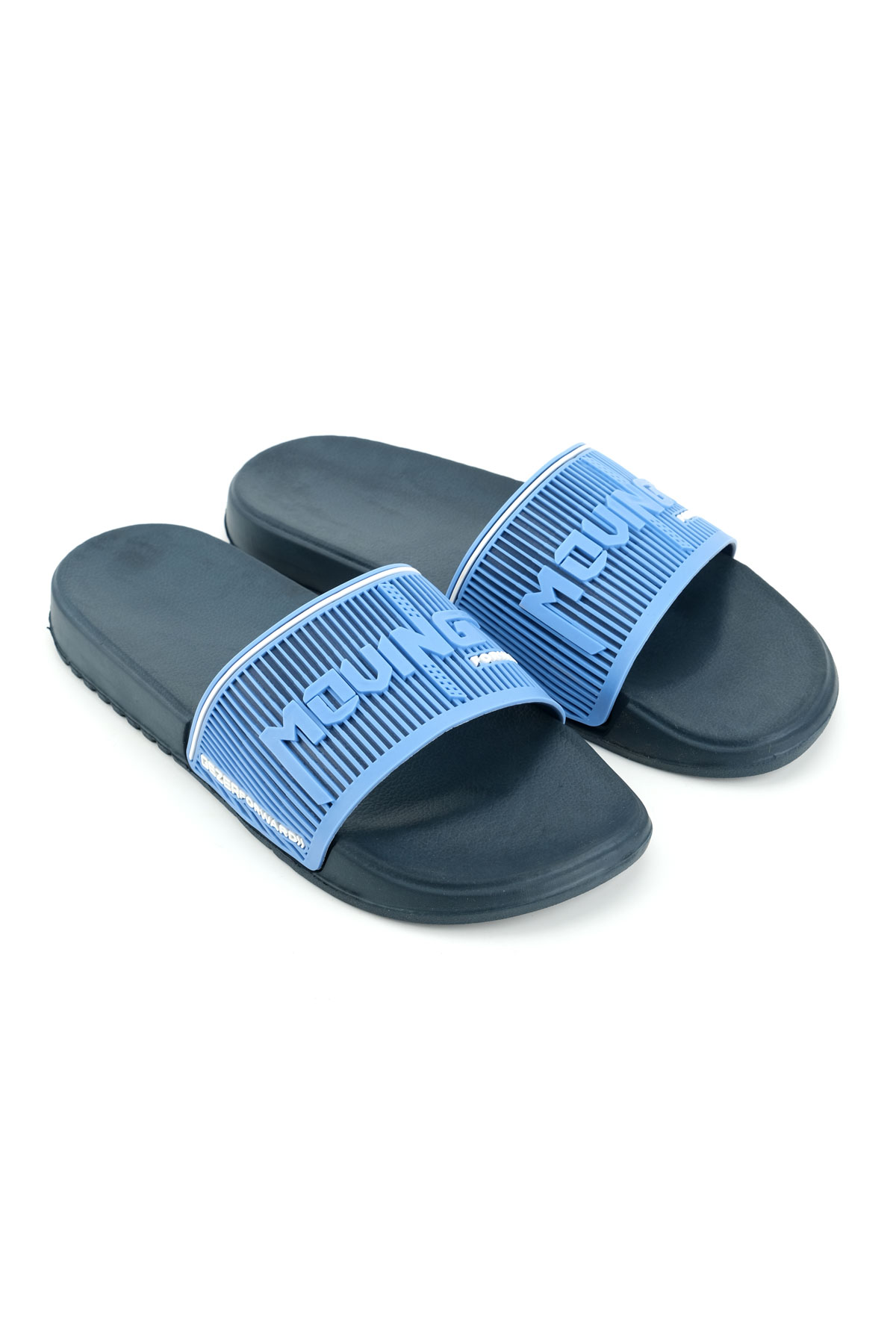 Gezer Gezer Mavi Erkek Yazlık Eva Islak Zemine Uygun Günlük Ev Bahçe Havuz Banyo Terlik Sandalet & Terlik | Flo Mavi - 4. görsel