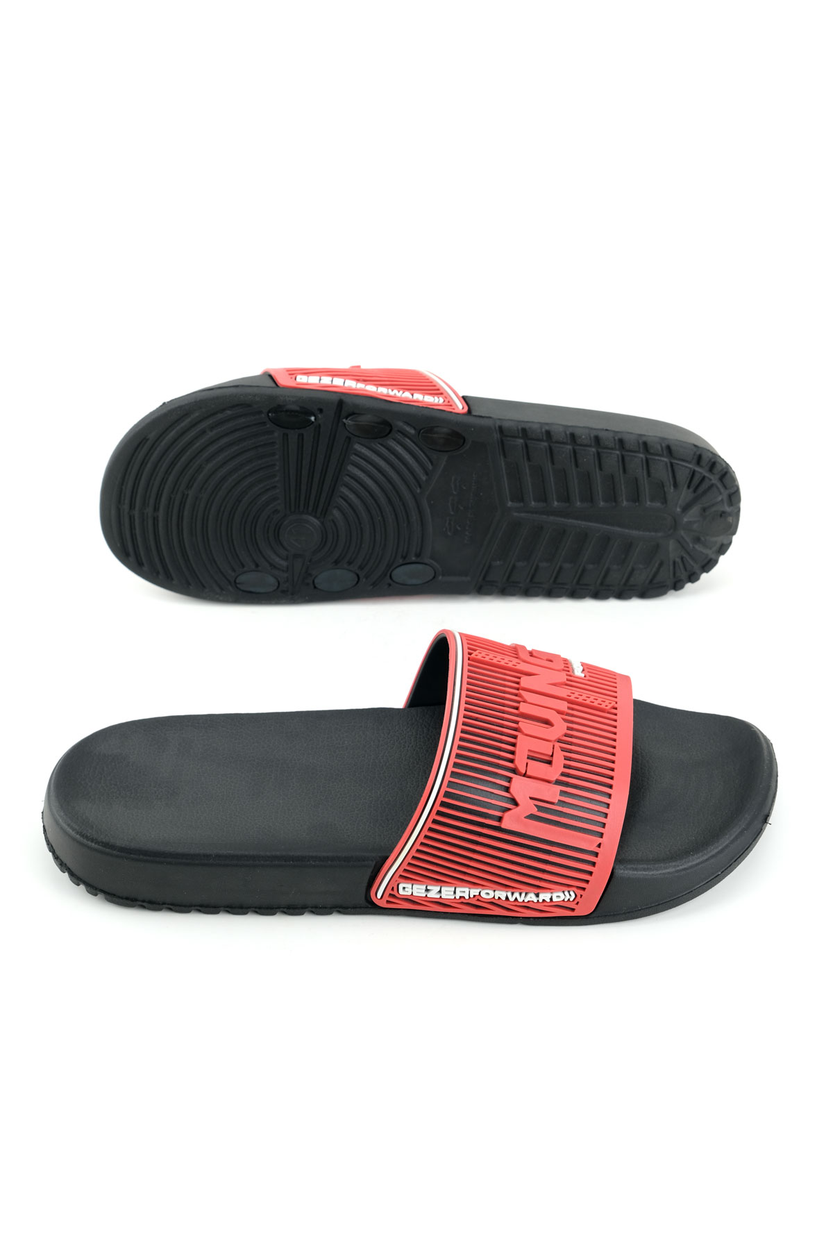Gezer Gezer Kırmızı Erkek Yazlık Eva Islak Zemine Uygun Günlük Ev Bahçe Havuz Banyo Terlik Sandalet & Terlik | Flo Kırmızı - 6. görsel