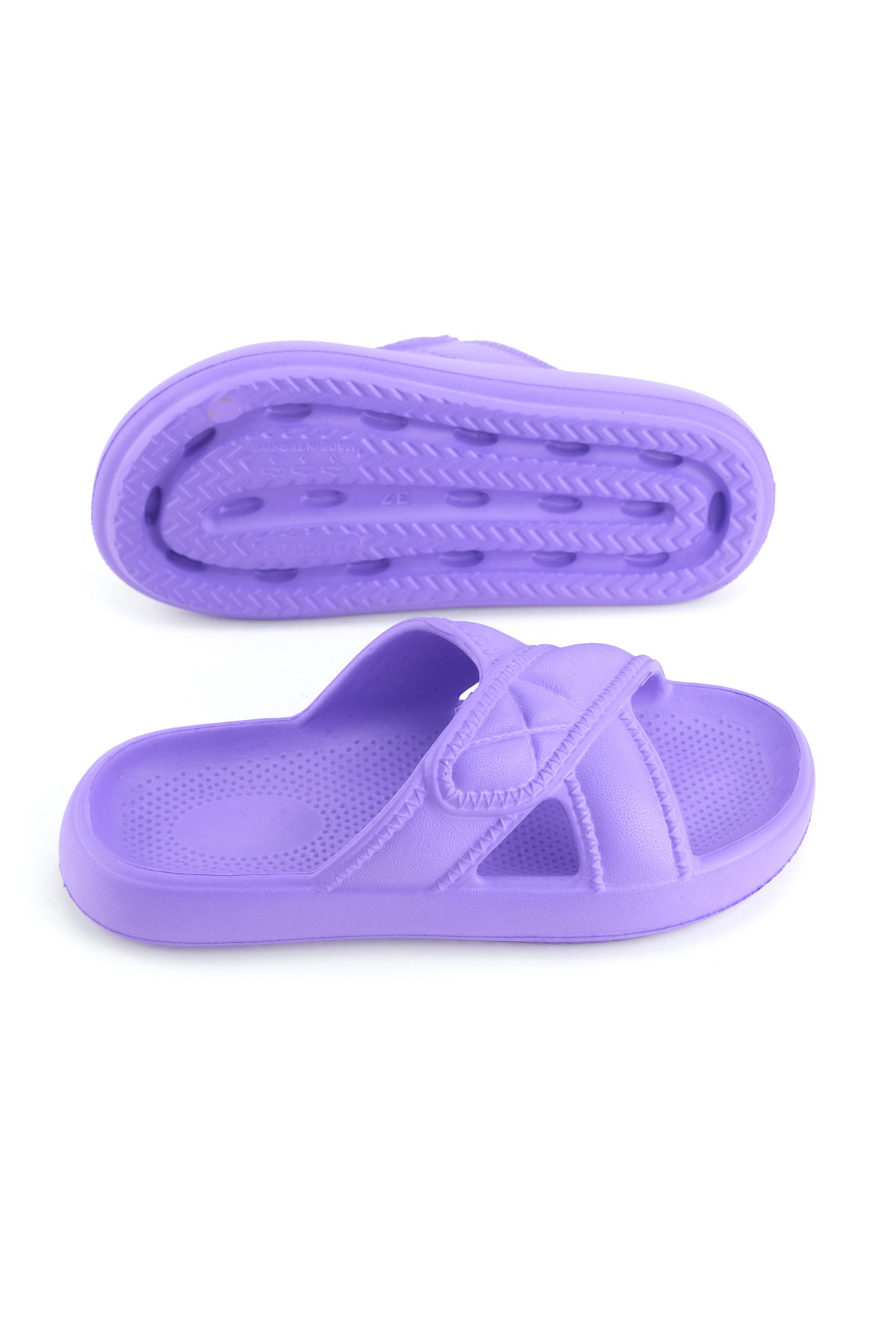 Kadın Yazlık Eva Islak Zemine Uygun Ev Bahçe Banyo Terlik - Görsel 6