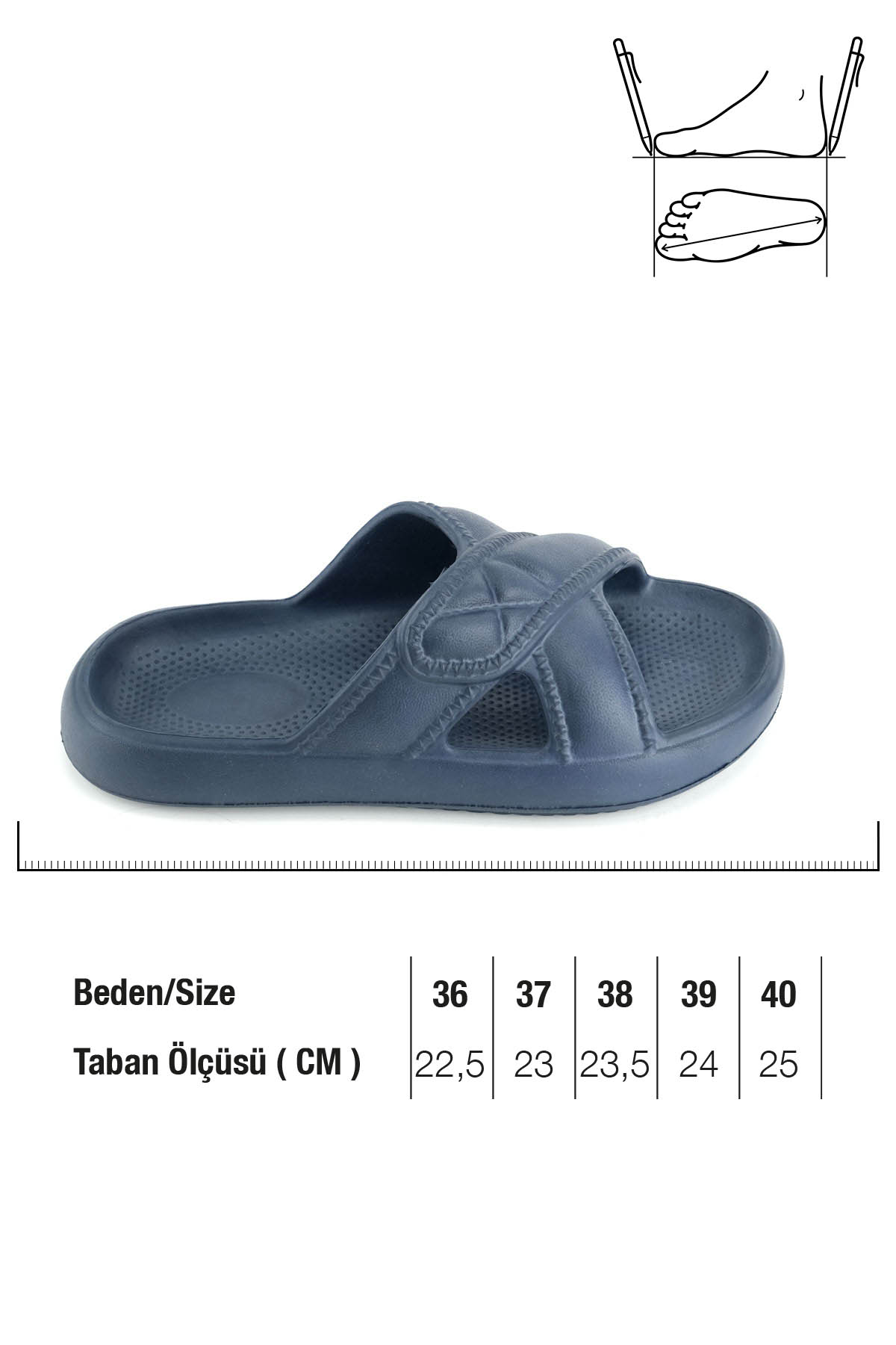 Kadın Yazlık Eva Islak Zemine Uygun Ev Bahçe Banyo Terlik - Görsel 3