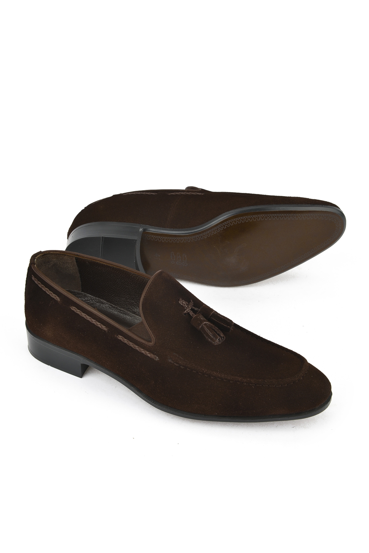 Erkek Hakiki Deri Klasik Ayakkabı 151985Z1001 Kahve - Görsel 5