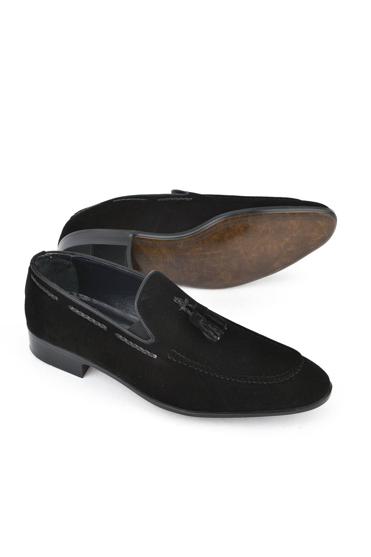 Erkek Hakiki Deri Klasik Ayakkabı 151985Z1001 Siyah - Görsel 5