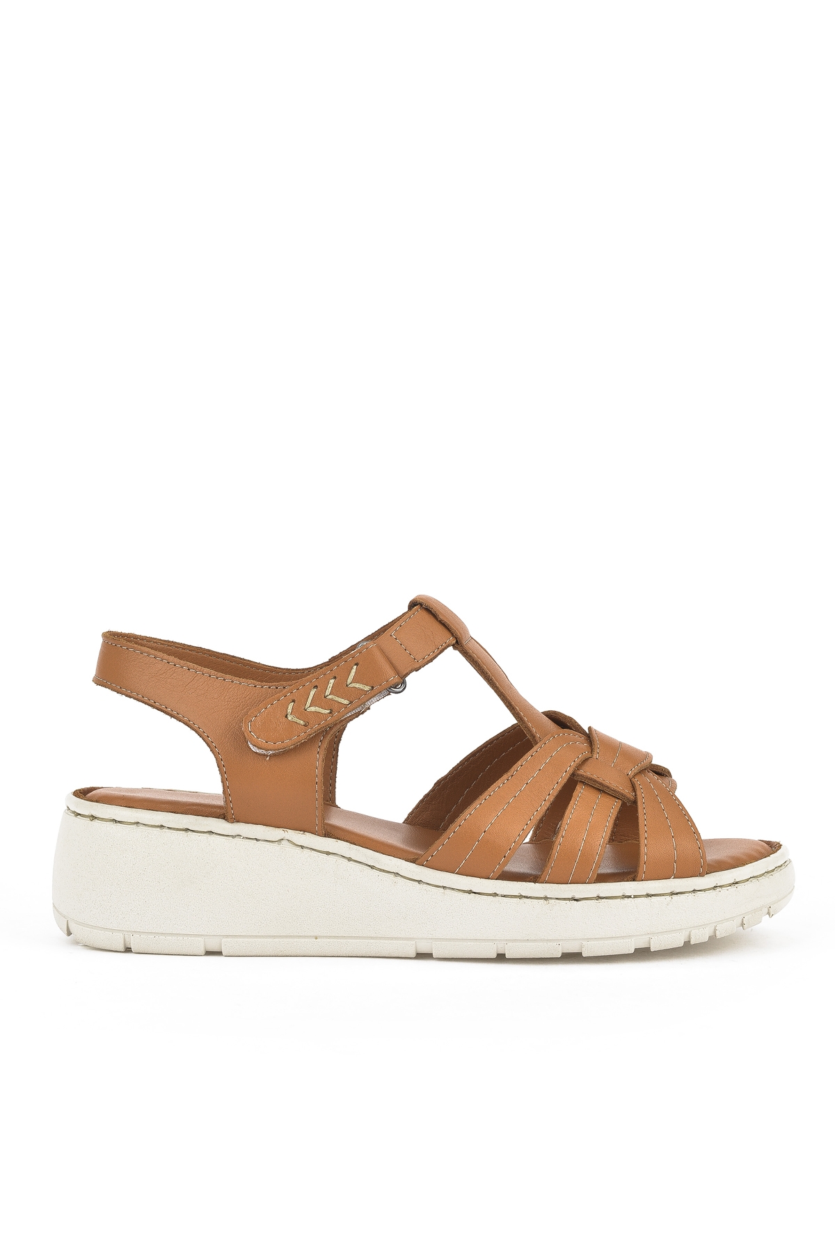 Kadın Hakiki Deri Sandalet 1511048Z501 Taba - Görsel 2