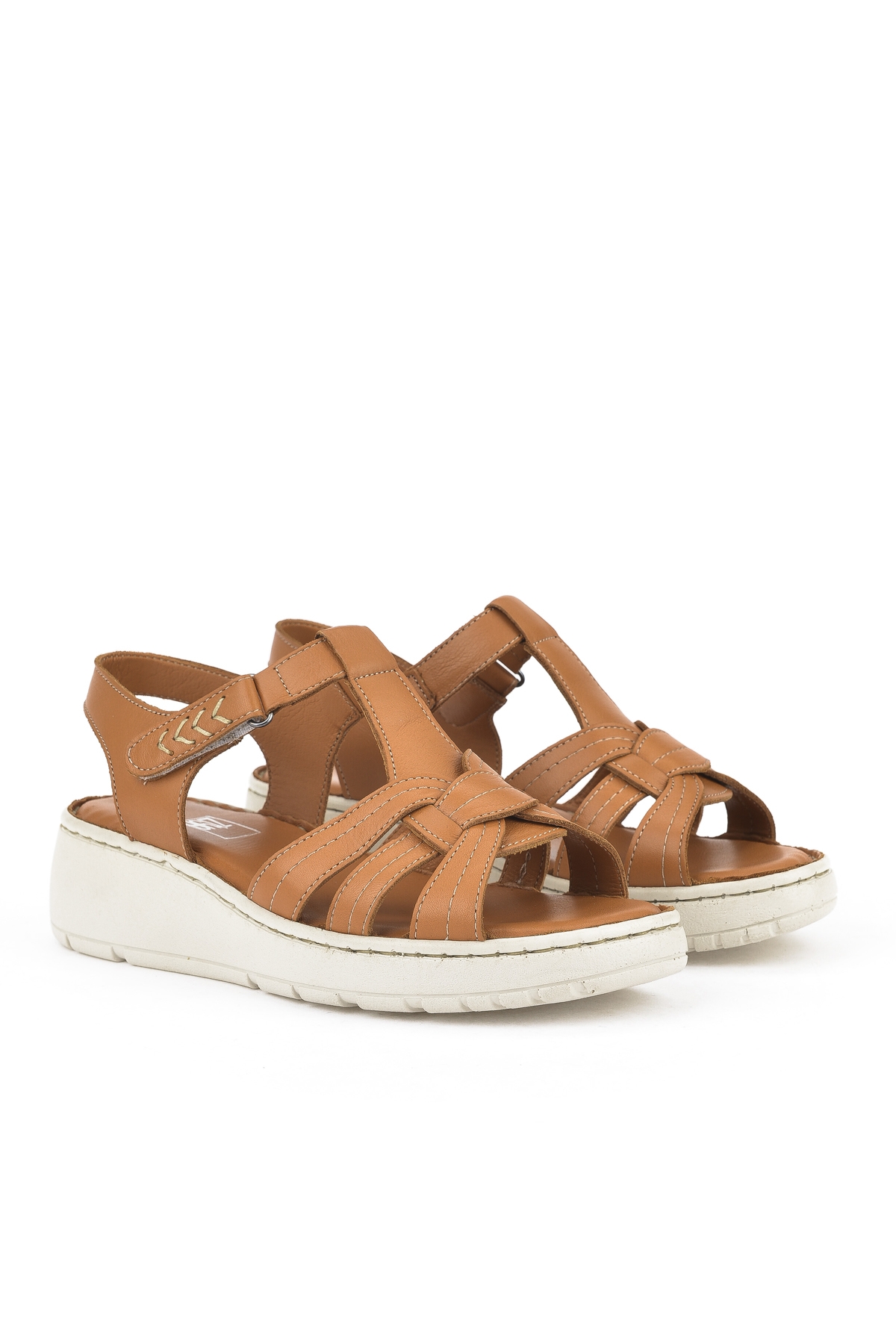 Kadın Hakiki Deri Sandalet 1511048Z501 Taba - Görsel 3