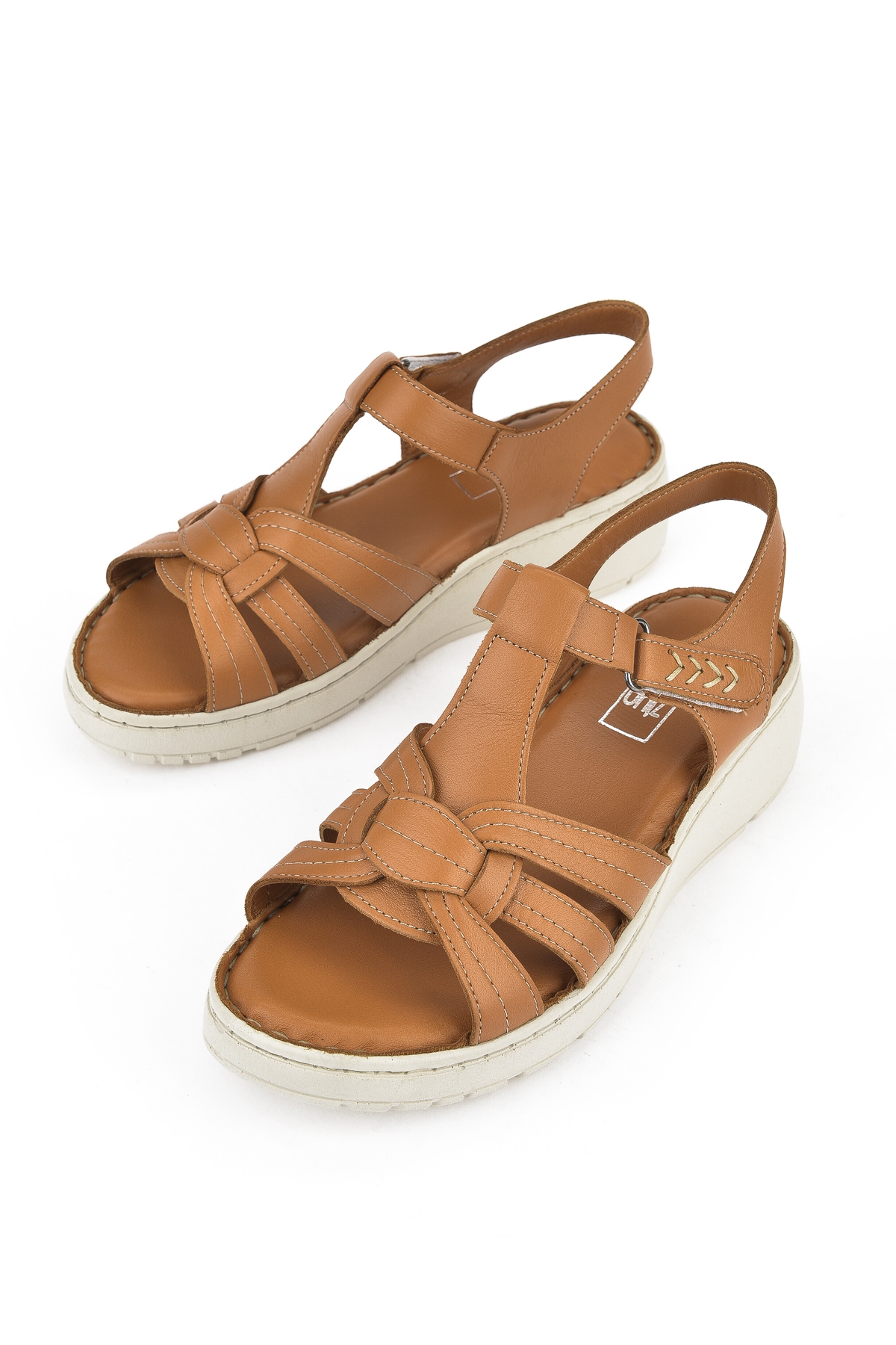 Kadın Hakiki Deri Sandalet 1511048Z501 Taba - Görsel 6
