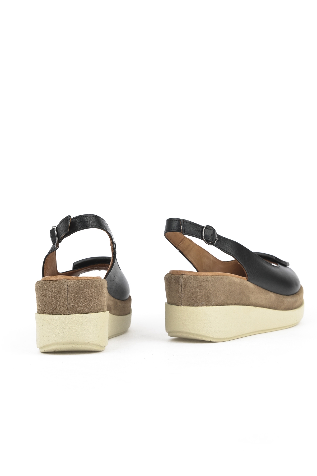 Kadın Hakiki Deri Topuklu Sandalet 151992Z21010S Siyah - Görsel 4