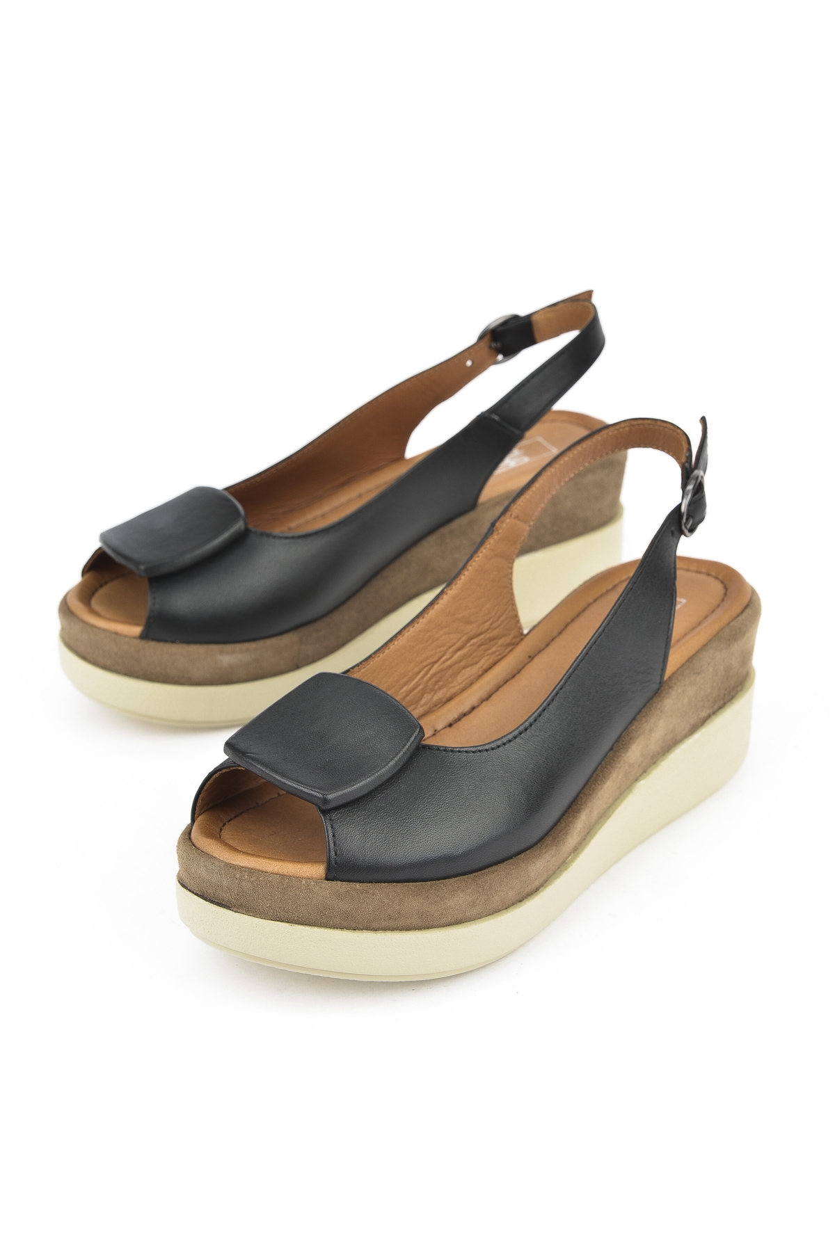 Kadın Hakiki Deri Topuklu Sandalet 151992Z21010S Siyah - Görsel 6
