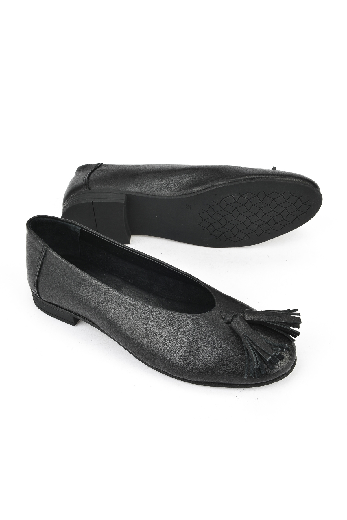 Hakiki Deri Kadın Babet 1511033Z2145 Siyah - Görsel 5