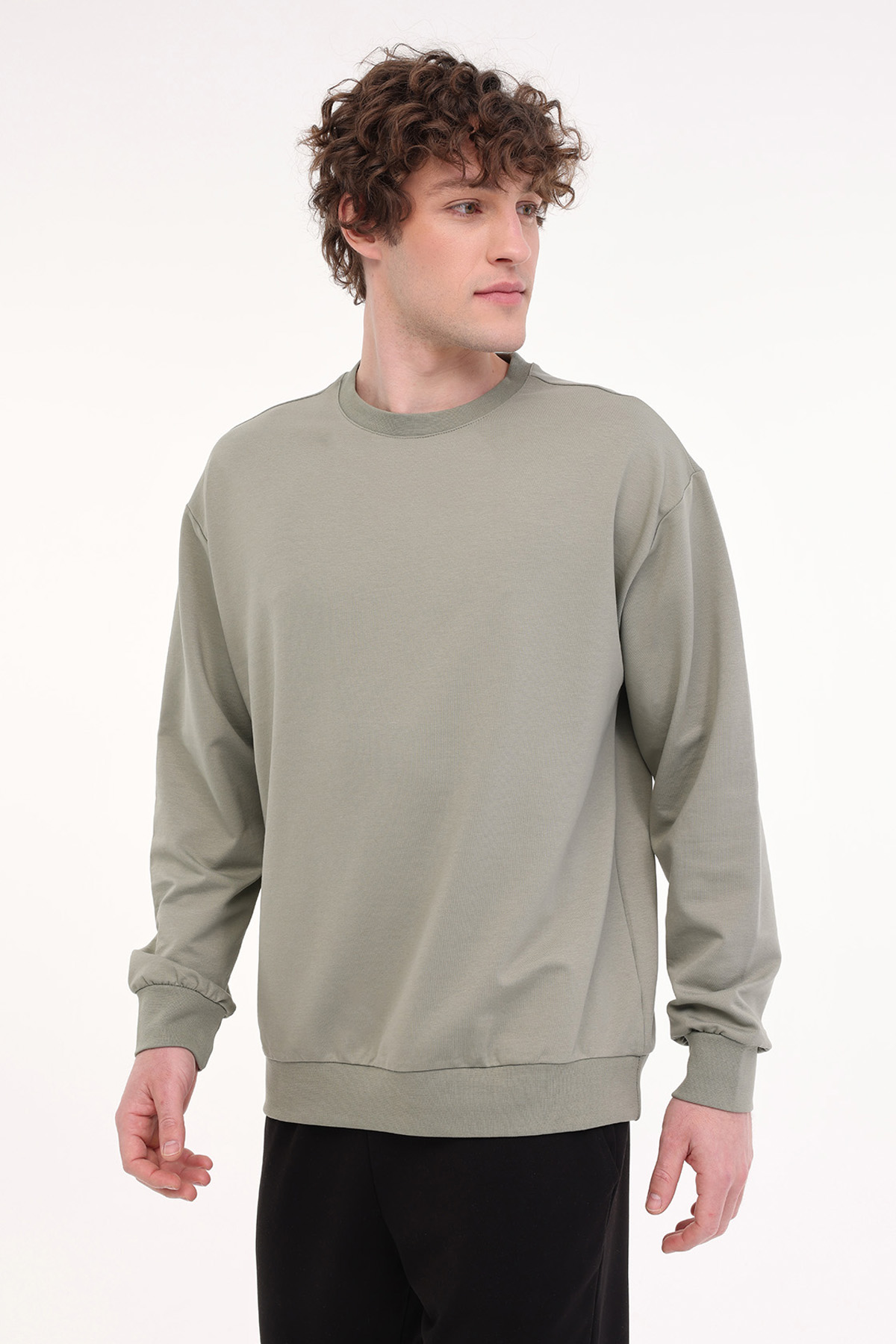 MB 16SN90 5FX Haki Erkek Sweatshirt