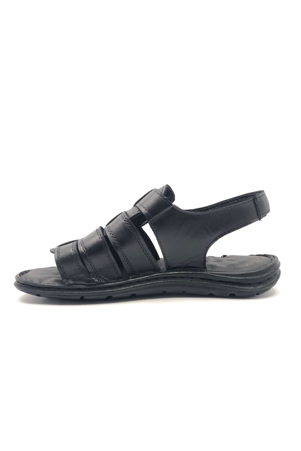 %100 Hakiki Deri Tam Ortapedik Erkek Sandalet - Görsel 4