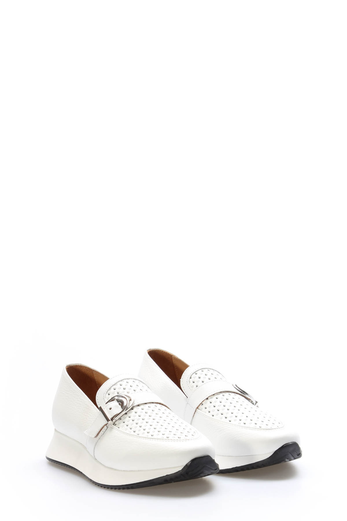 Hakiki Deri Kadın Casual Ayakkabı 356ZA559DUZ - Görsel 5