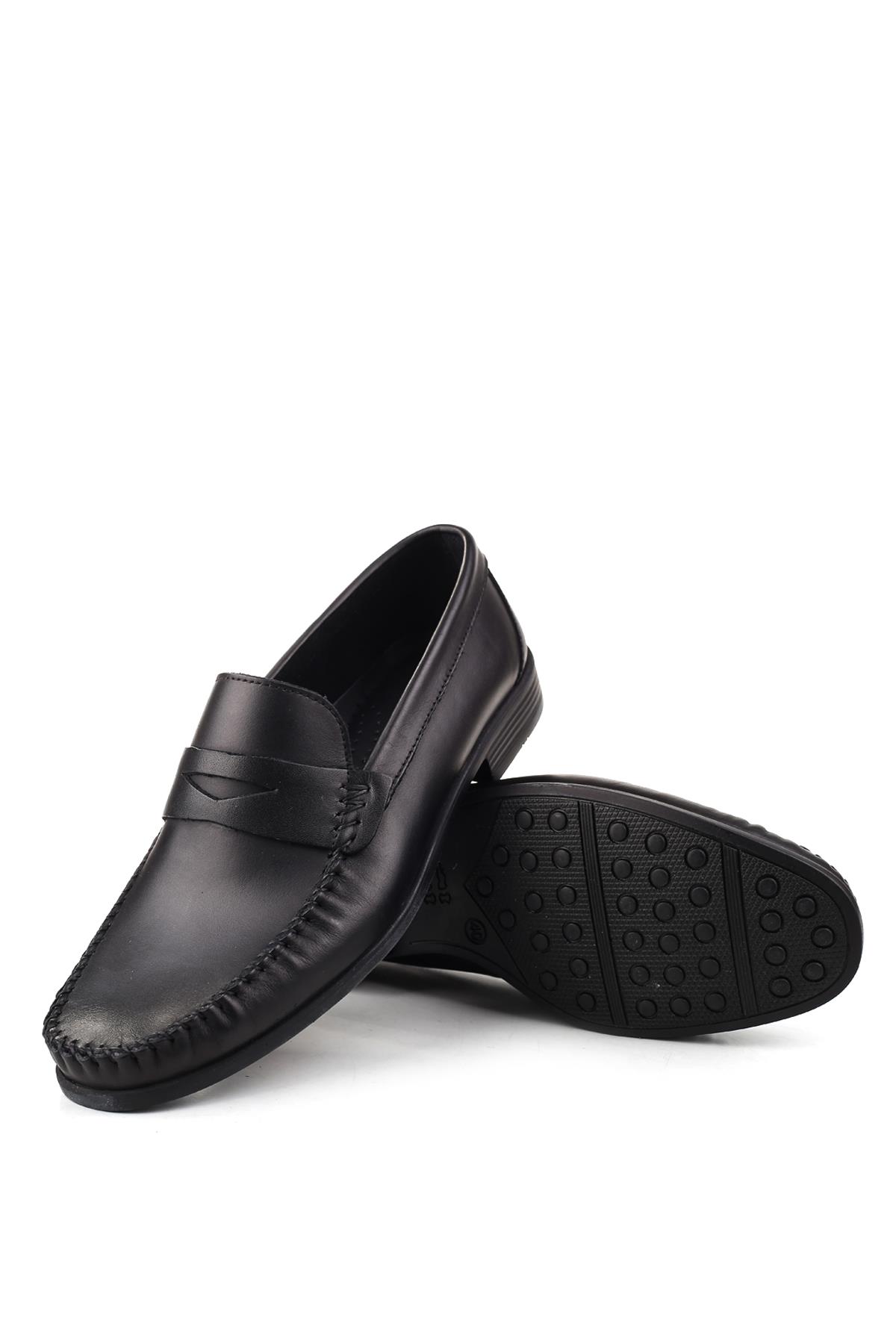 31102-1 Hakiki Deri Erkek Babet Ayakkabı - Görsel 6