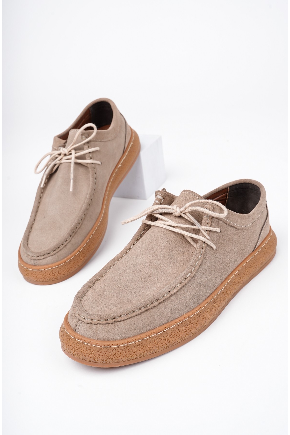 SANCHEZ Klasik Hakiki Deri Günlük Ortopedik Bağcıklı Erkek Casual Ayakkabı - Görsel 8